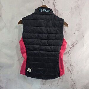 Alp N Rock Vest Womens 2 XS Pink Black Puffer Insulated Synthetic Quilted ANR